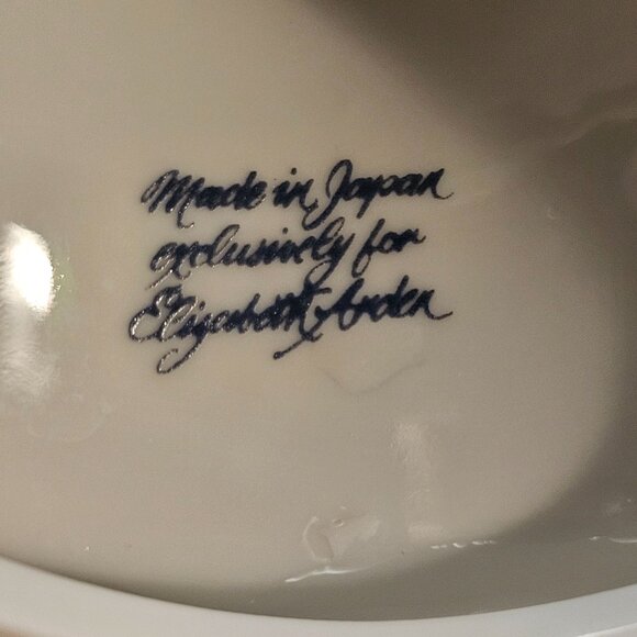 Porcelain Floral Candlestick Holders Made in Japan for Elizabeth Arden 3 1/4 inc - Picture 6 of 12